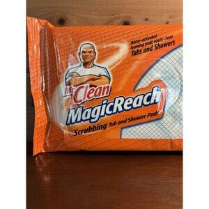 Mr Clean Magic Reach Scrubbing Tub/Shower Refill 8 Foaming Clean Pads Sealed NEW